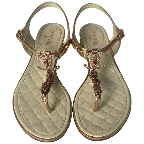 chanel thong sandals on sale